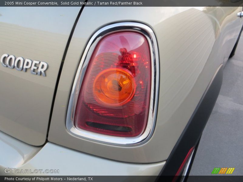 Solid Gold Metallic / Tartan Red/Panther Black 2005 Mini Cooper Convertible