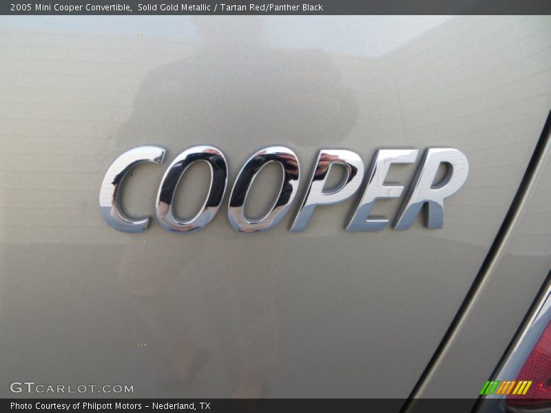 Solid Gold Metallic / Tartan Red/Panther Black 2005 Mini Cooper Convertible
