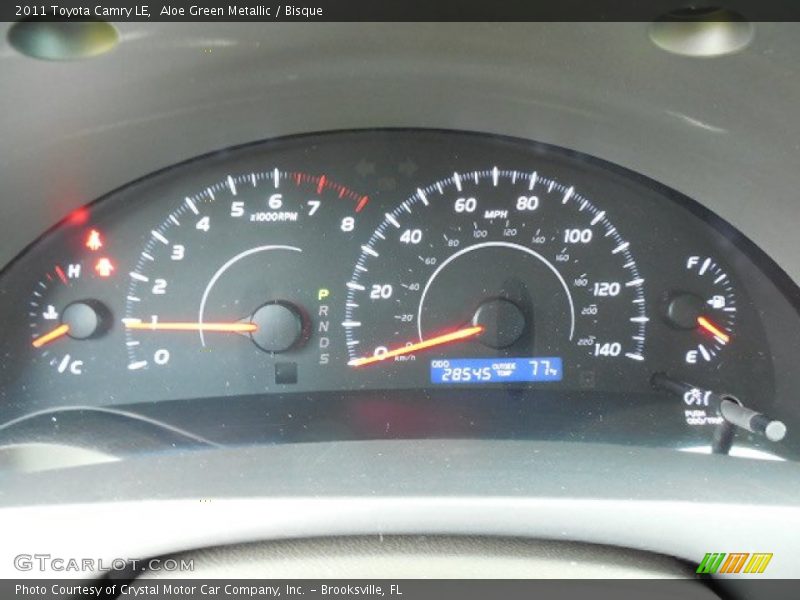 Aloe Green Metallic / Bisque 2011 Toyota Camry LE