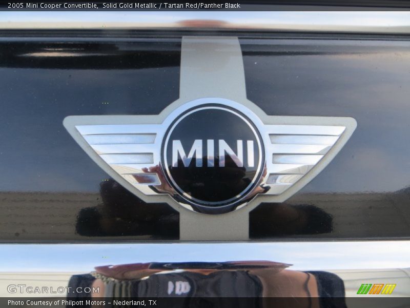 Solid Gold Metallic / Tartan Red/Panther Black 2005 Mini Cooper Convertible