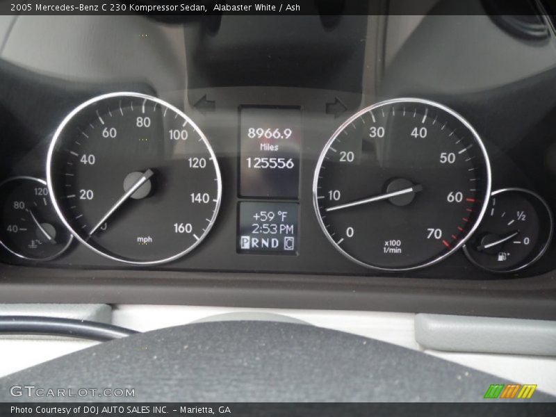 Alabaster White / Ash 2005 Mercedes-Benz C 230 Kompressor Sedan