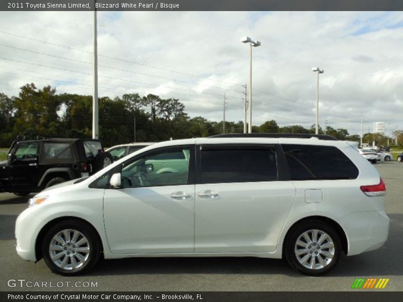Blizzard White Pearl / Bisque 2011 Toyota Sienna Limited