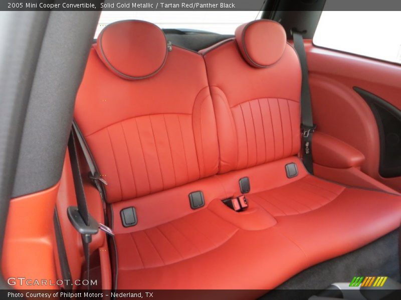 Solid Gold Metallic / Tartan Red/Panther Black 2005 Mini Cooper Convertible