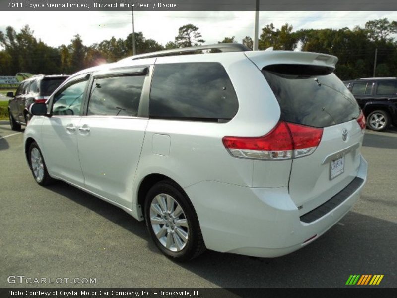 Blizzard White Pearl / Bisque 2011 Toyota Sienna Limited