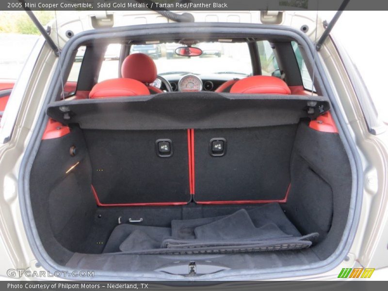 Solid Gold Metallic / Tartan Red/Panther Black 2005 Mini Cooper Convertible