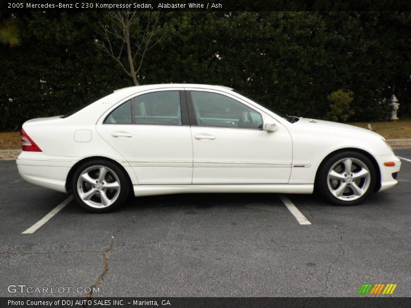 Alabaster White / Ash 2005 Mercedes-Benz C 230 Kompressor Sedan