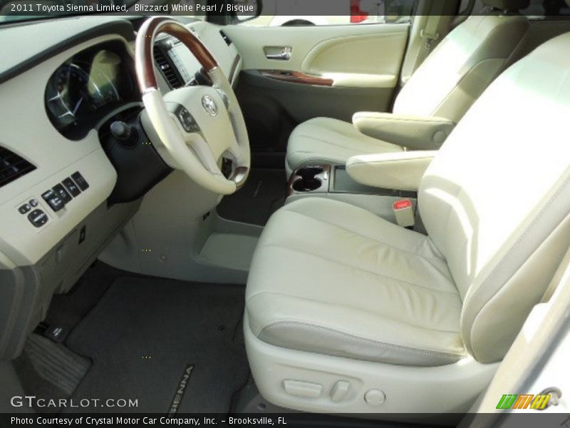 Blizzard White Pearl / Bisque 2011 Toyota Sienna Limited