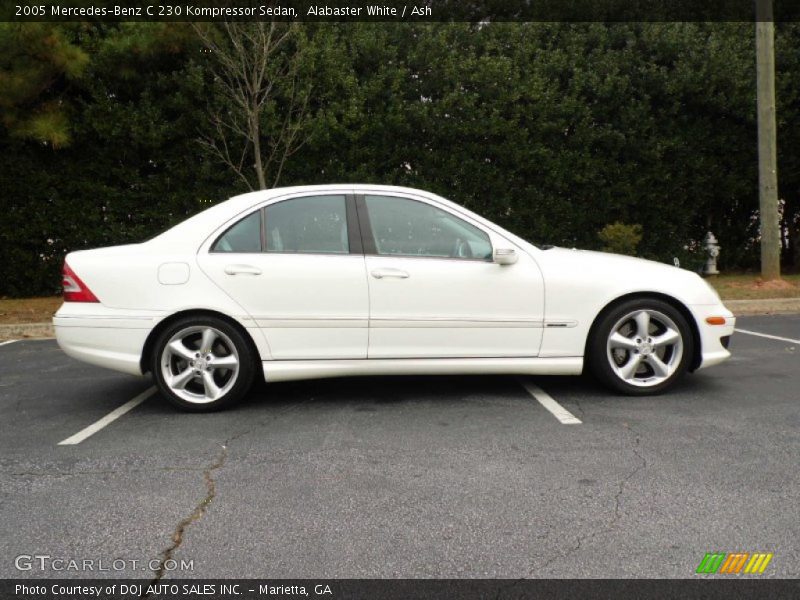 Alabaster White / Ash 2005 Mercedes-Benz C 230 Kompressor Sedan