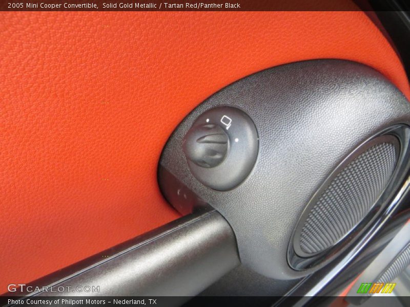 Solid Gold Metallic / Tartan Red/Panther Black 2005 Mini Cooper Convertible