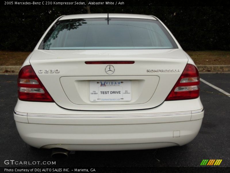 Alabaster White / Ash 2005 Mercedes-Benz C 230 Kompressor Sedan