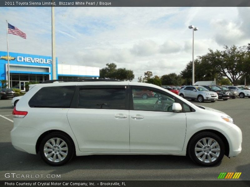 Blizzard White Pearl / Bisque 2011 Toyota Sienna Limited