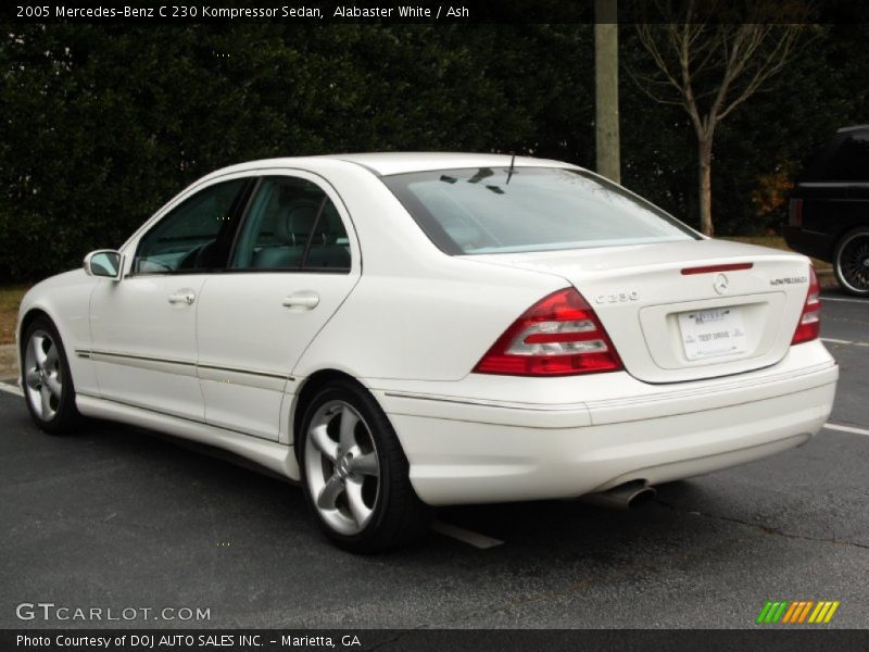 Alabaster White / Ash 2005 Mercedes-Benz C 230 Kompressor Sedan