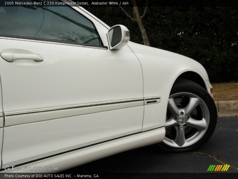 Alabaster White / Ash 2005 Mercedes-Benz C 230 Kompressor Sedan