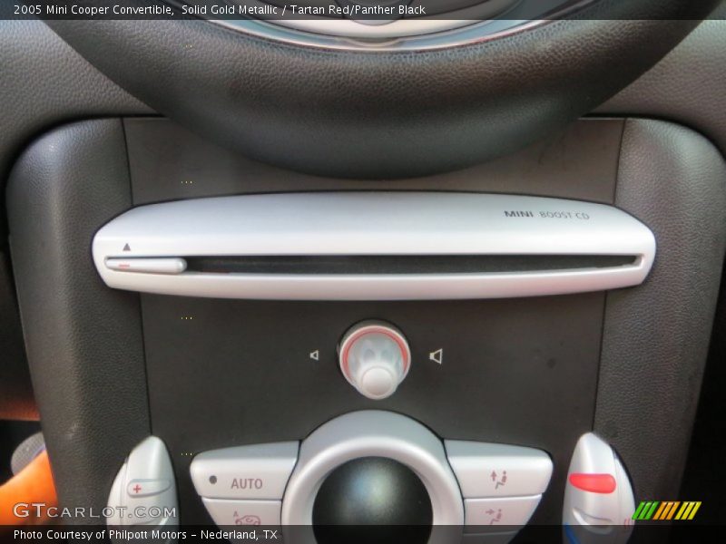 Solid Gold Metallic / Tartan Red/Panther Black 2005 Mini Cooper Convertible