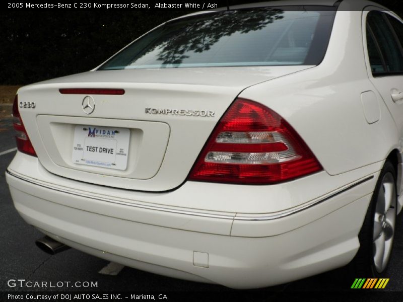 Alabaster White / Ash 2005 Mercedes-Benz C 230 Kompressor Sedan