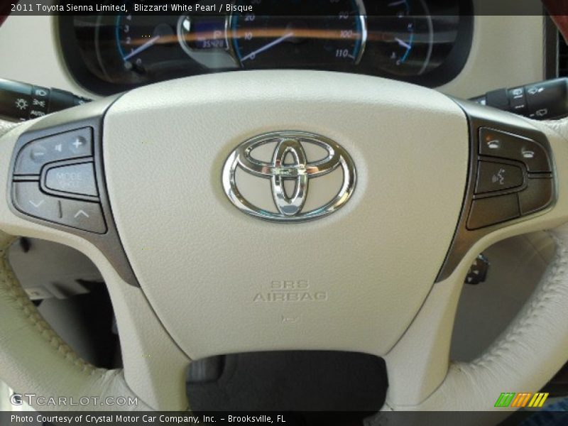 Blizzard White Pearl / Bisque 2011 Toyota Sienna Limited