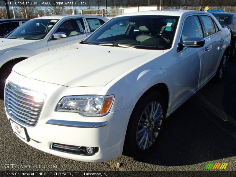 Bright White / Black 2013 Chrysler 300 C AWD
