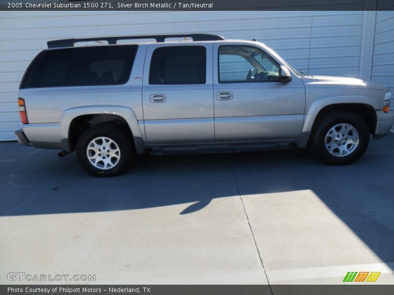 Silver Birch Metallic / Tan/Neutral 2005 Chevrolet Suburban 1500 Z71