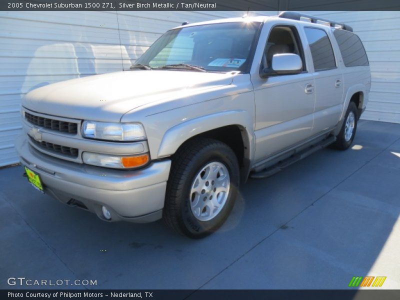 Silver Birch Metallic / Tan/Neutral 2005 Chevrolet Suburban 1500 Z71