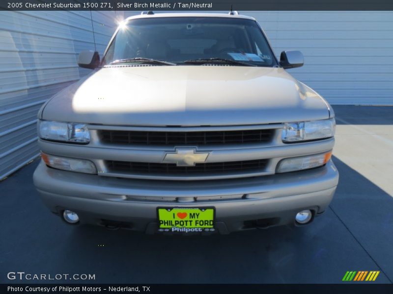 Silver Birch Metallic / Tan/Neutral 2005 Chevrolet Suburban 1500 Z71