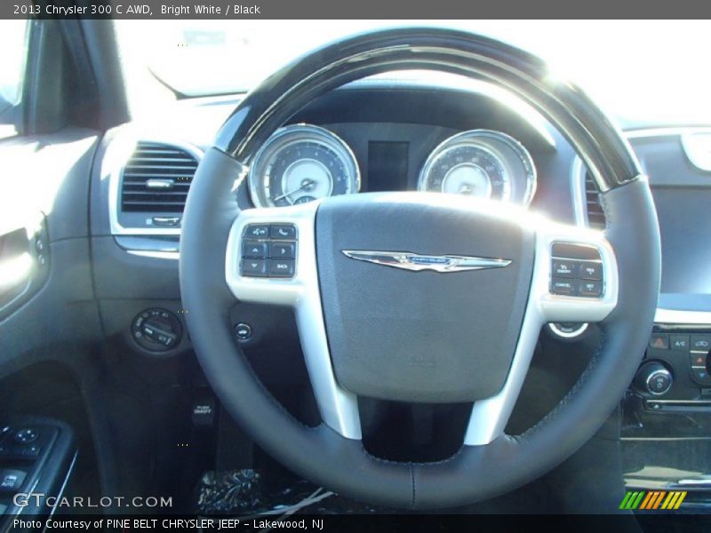 Bright White / Black 2013 Chrysler 300 C AWD