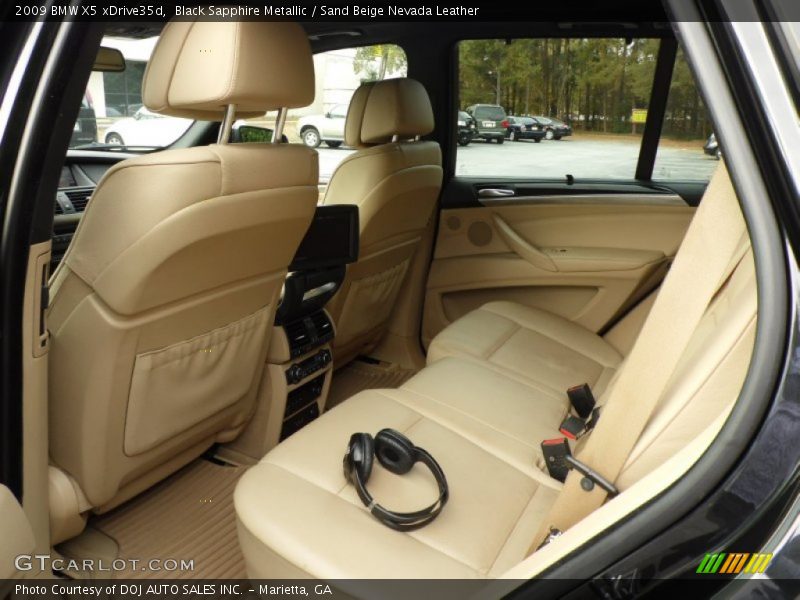 Black Sapphire Metallic / Sand Beige Nevada Leather 2009 BMW X5 xDrive35d