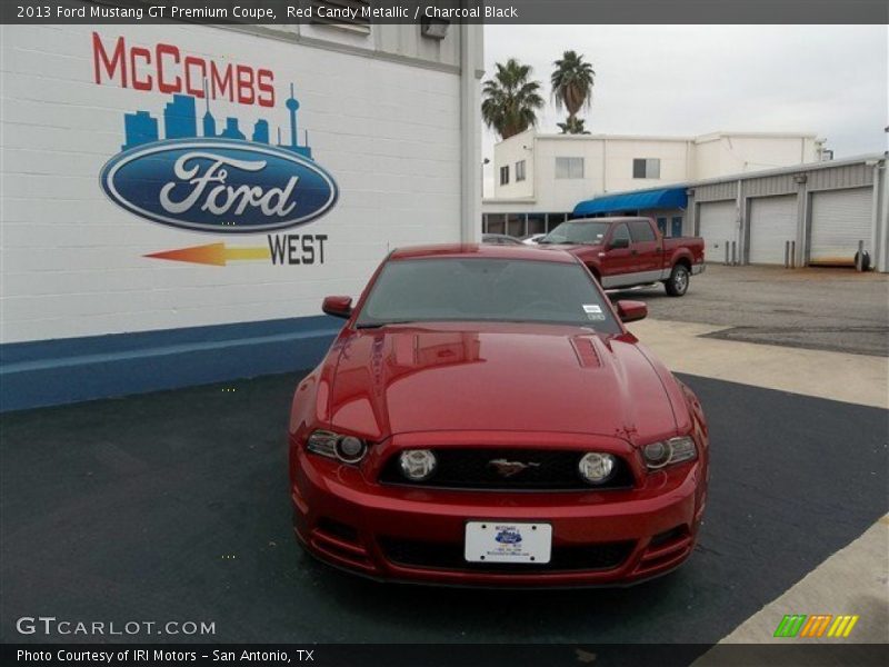 Red Candy Metallic / Charcoal Black 2013 Ford Mustang GT Premium Coupe