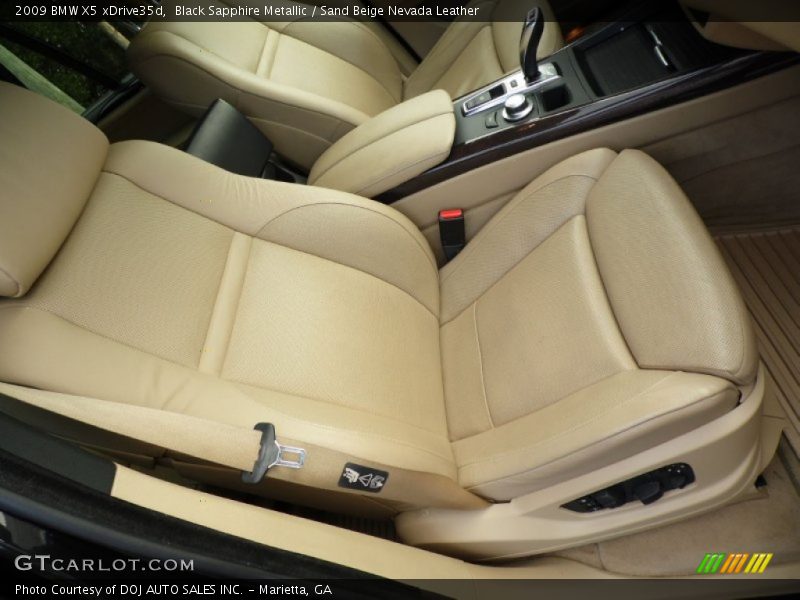 Black Sapphire Metallic / Sand Beige Nevada Leather 2009 BMW X5 xDrive35d