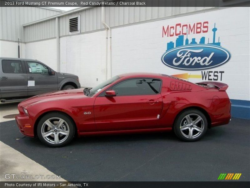 Red Candy Metallic / Charcoal Black 2013 Ford Mustang GT Premium Coupe