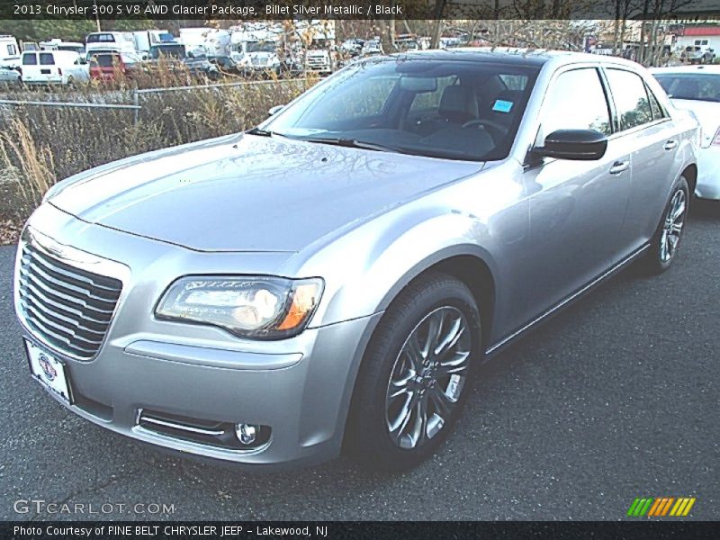 Billet Silver Metallic / Black 2013 Chrysler 300 S V8 AWD Glacier Package