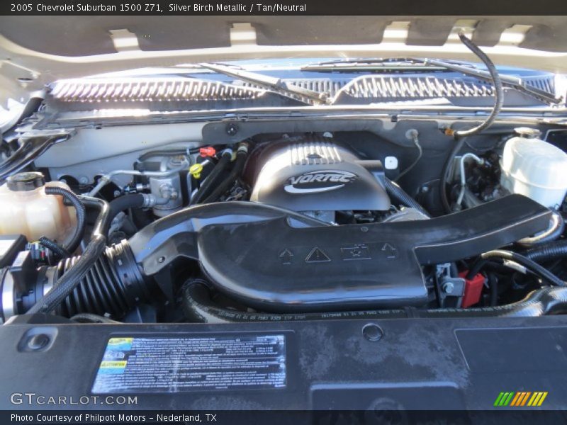 Silver Birch Metallic / Tan/Neutral 2005 Chevrolet Suburban 1500 Z71