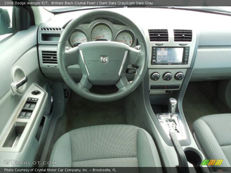 Brilliant Black Crystal Pearl / Dark Slate Gray/Light Slate Gray 2008 Dodge Avenger R/T