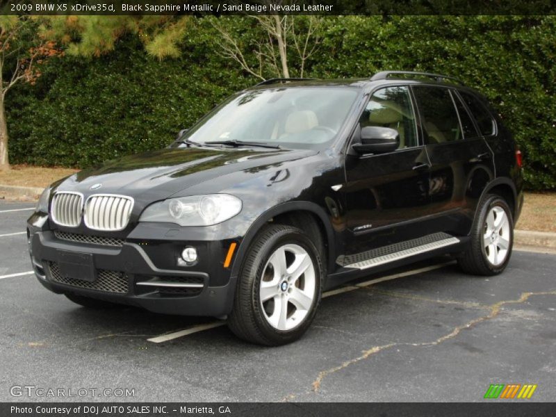 Black Sapphire Metallic / Sand Beige Nevada Leather 2009 BMW X5 xDrive35d