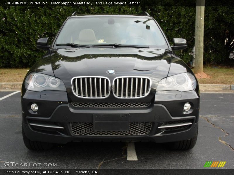 Black Sapphire Metallic / Sand Beige Nevada Leather 2009 BMW X5 xDrive35d