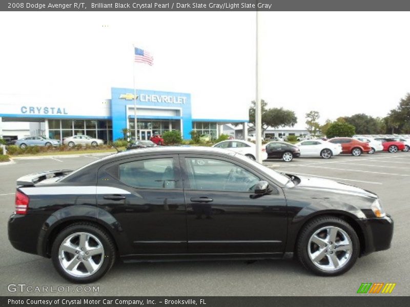 Brilliant Black Crystal Pearl / Dark Slate Gray/Light Slate Gray 2008 Dodge Avenger R/T