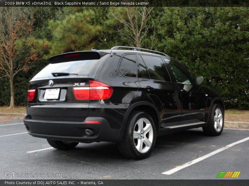 Black Sapphire Metallic / Sand Beige Nevada Leather 2009 BMW X5 xDrive35d