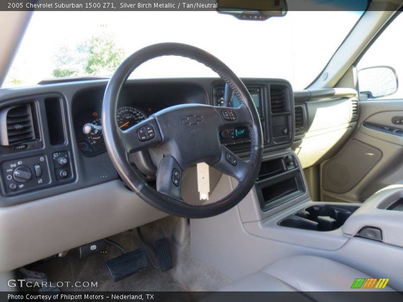 Silver Birch Metallic / Tan/Neutral 2005 Chevrolet Suburban 1500 Z71