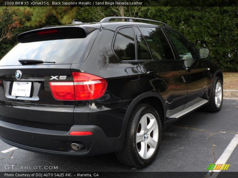 Black Sapphire Metallic / Sand Beige Nevada Leather 2009 BMW X5 xDrive35d
