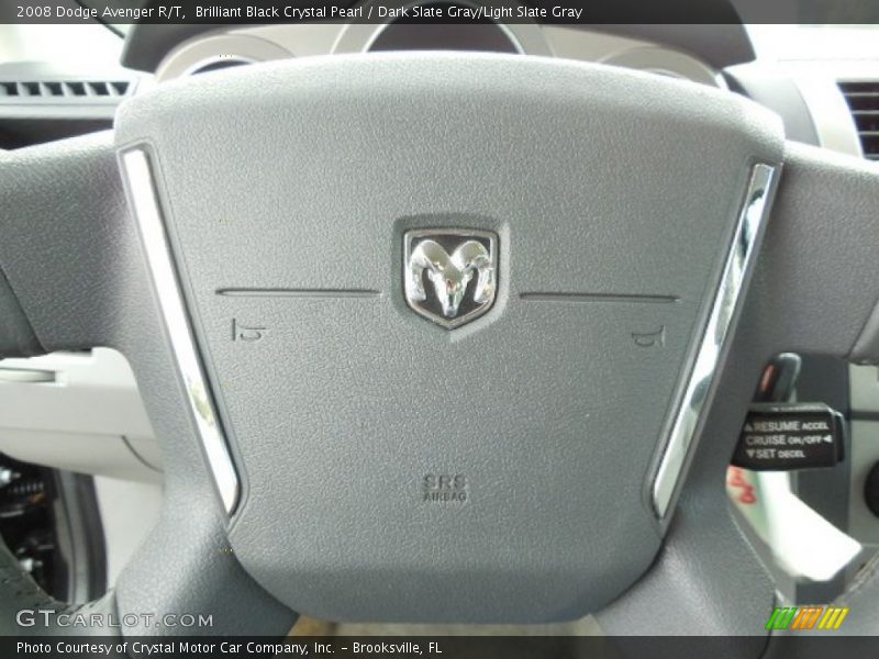 Brilliant Black Crystal Pearl / Dark Slate Gray/Light Slate Gray 2008 Dodge Avenger R/T
