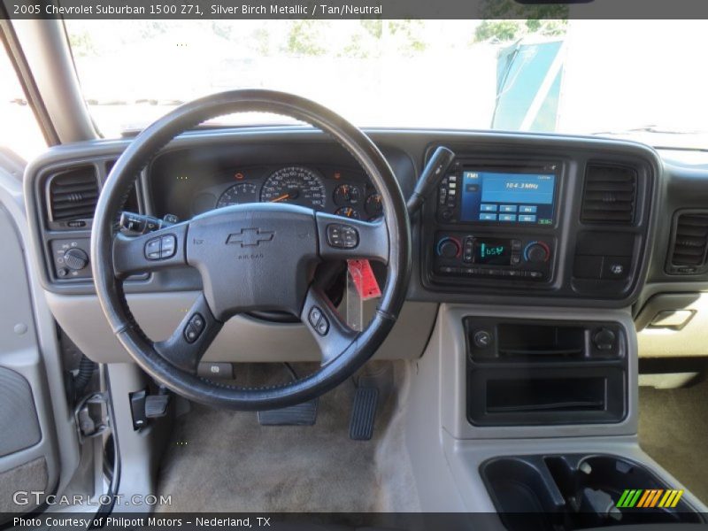 Silver Birch Metallic / Tan/Neutral 2005 Chevrolet Suburban 1500 Z71