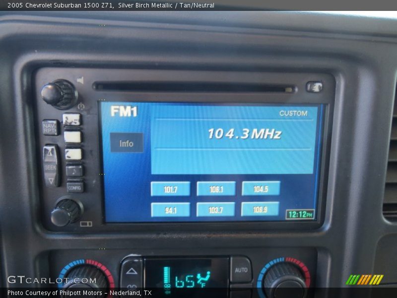 Silver Birch Metallic / Tan/Neutral 2005 Chevrolet Suburban 1500 Z71