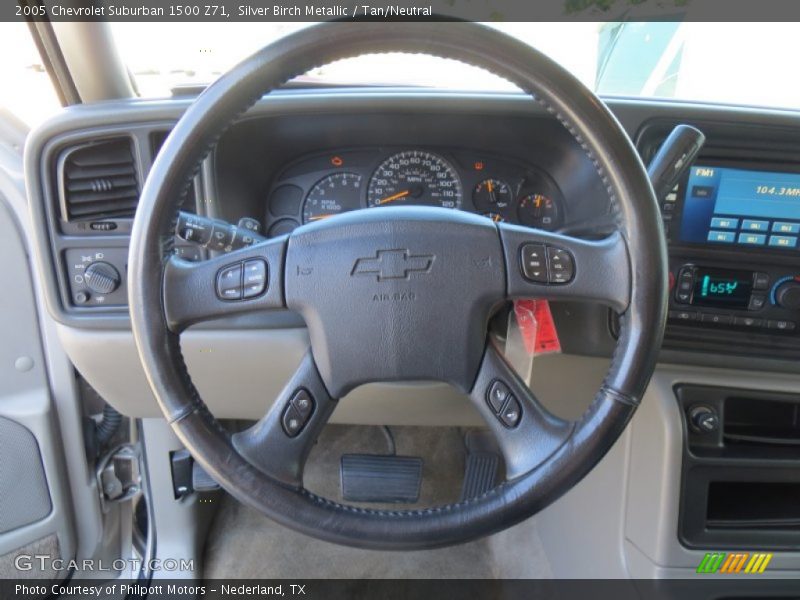Silver Birch Metallic / Tan/Neutral 2005 Chevrolet Suburban 1500 Z71