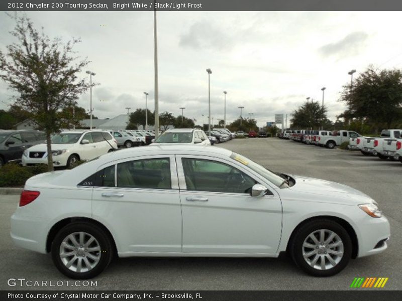 Bright White / Black/Light Frost 2012 Chrysler 200 Touring Sedan
