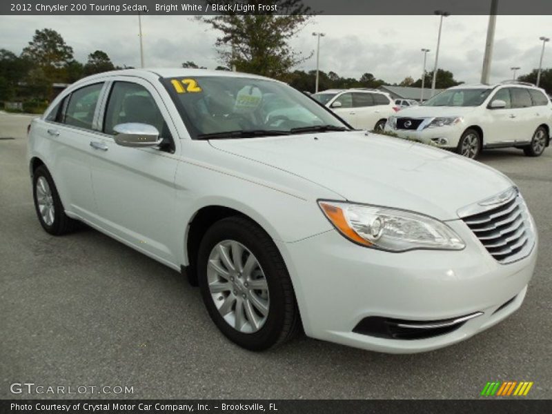 Bright White / Black/Light Frost 2012 Chrysler 200 Touring Sedan