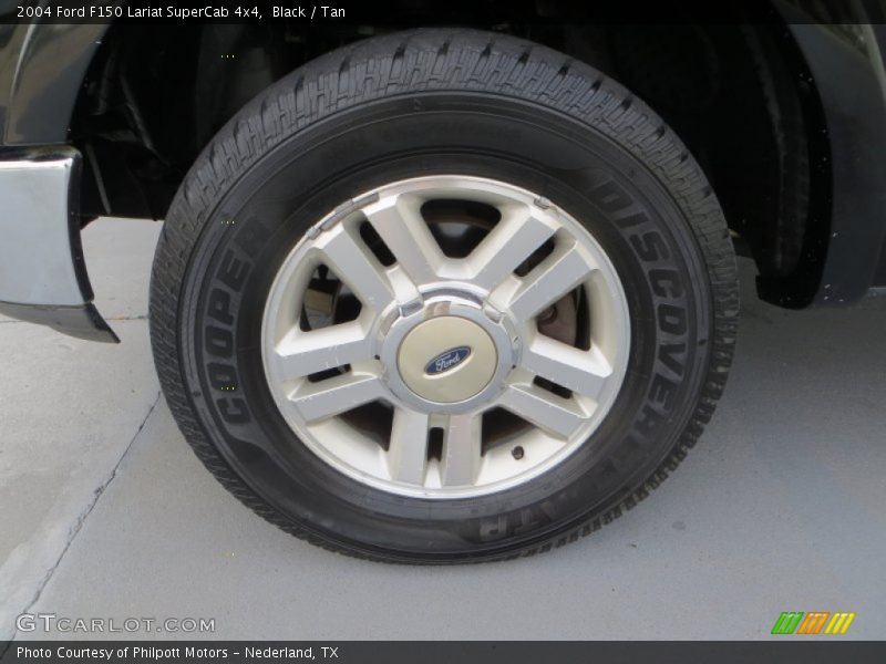 Black / Tan 2004 Ford F150 Lariat SuperCab 4x4