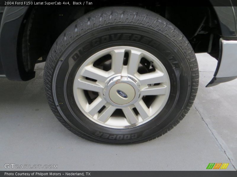 Black / Tan 2004 Ford F150 Lariat SuperCab 4x4