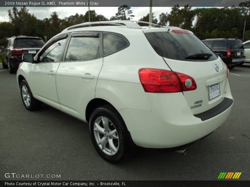 Phantom White / Gray 2009 Nissan Rogue SL AWD