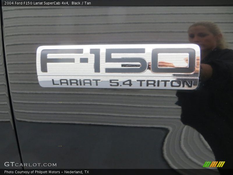 Black / Tan 2004 Ford F150 Lariat SuperCab 4x4