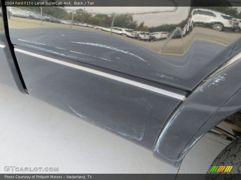 Black / Tan 2004 Ford F150 Lariat SuperCab 4x4