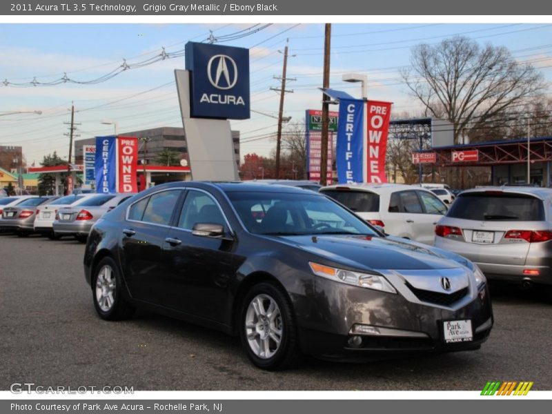 Grigio Gray Metallic / Ebony Black 2011 Acura TL 3.5 Technology
